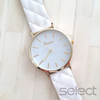 Ceas Dama Quartz Geneva Miss Lovely-alb