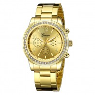 Ceas Dama Quartz Geneva Crystal  -gold